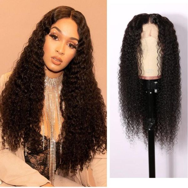 

150 density pre plucked 13x4 lace front curly wavy human hair lace wigs with natural hairline brazilian virgin curly lace wig, Black;brown