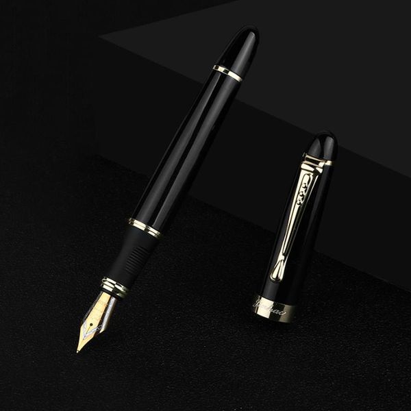 

jinhao x450 black fountain pen 0.5mm nib pen stationery office school supplies caneta