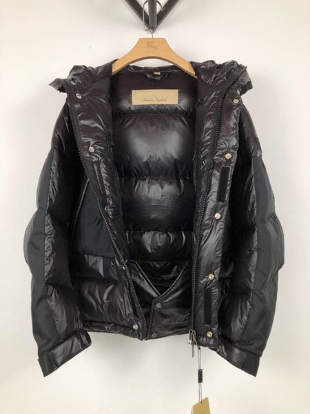 

bur men jacket british berry designer jacket large size basic luxury pocket design down jacket highend fashion winter jackets, Black