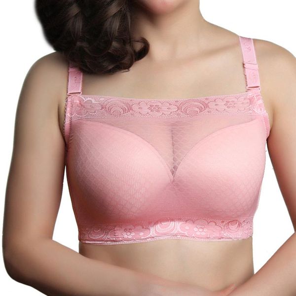 Acolchado Rosa Negro Sujetador de aros Secretos Marca