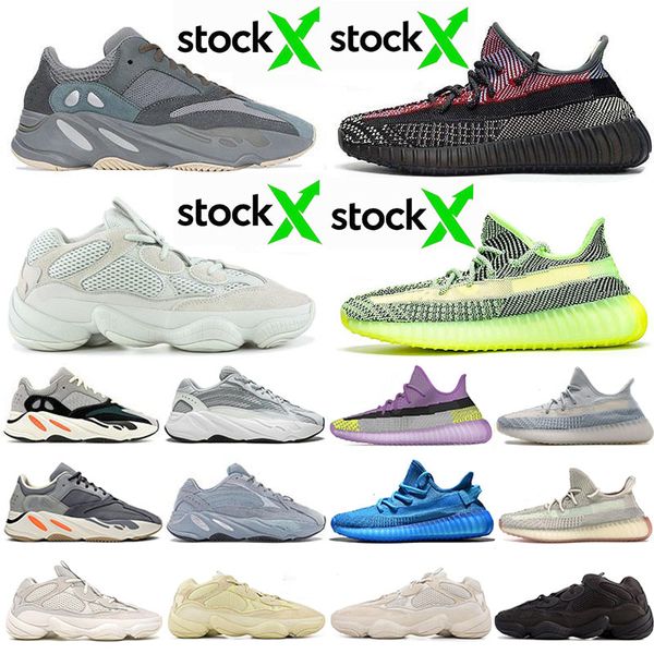 

2020 new teal blue 700 500 blu h running hoe yeezreel yecheil ye haya citrin gid magnet ho pital blue kanye we t men trainer neaker, White;red