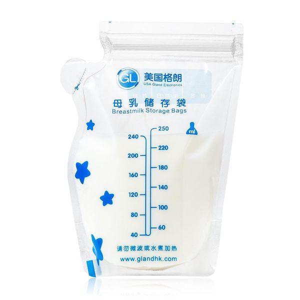

40pcs baby feeding breast milk storage bags disposable double sealing breastmilk storage bag er bags make name date 250ml