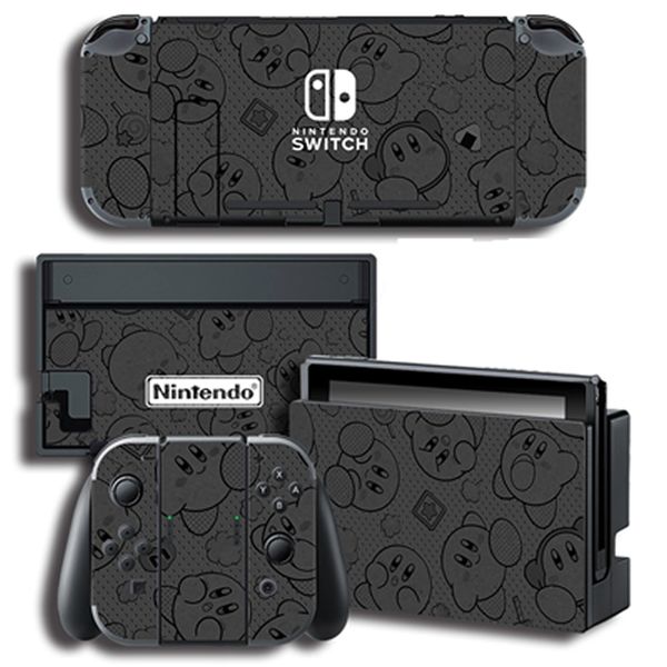 

vinyl screen sticker for kirby skins protector stickers for nintend switch ns console + controller + stand sticker game sticker