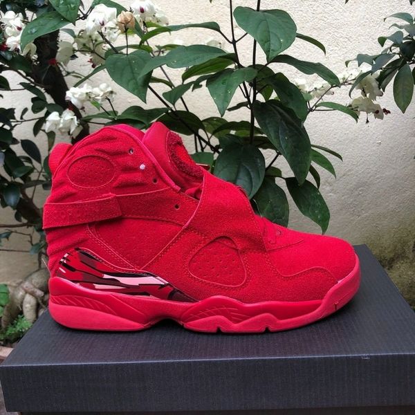 

8s 8 vii 2019 valentines day red aqua chrome mens basketball shoes countdown pack alternate outdoor trainers sports sneakers size us 7-13