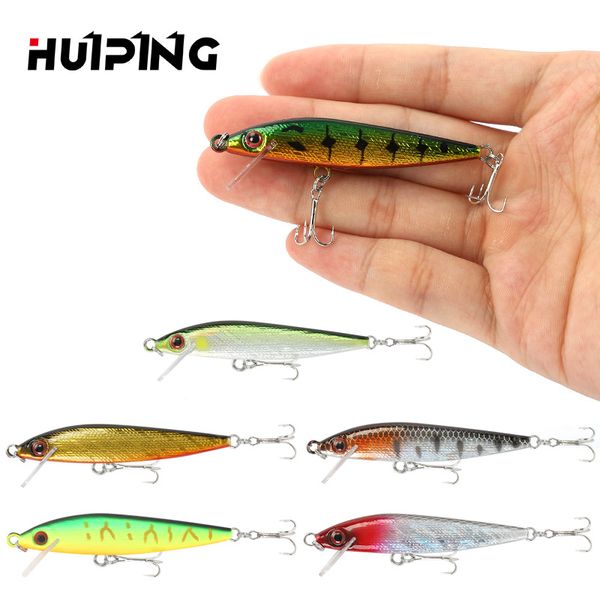

fishing lure luya bait hard baits 3.5g 60mm split ring flat body longcasting 3d eyes sharpened hook ing