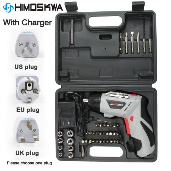 

4.8v electric screwdriver multifunction rechargeable electric drill screwdriver suit 110v ~240v eu uk us plug