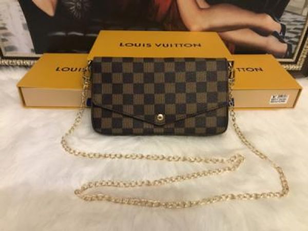 

2019 new fashion shoulder bags chain men's and women's classic handbags pu crossbody bags 38ab1