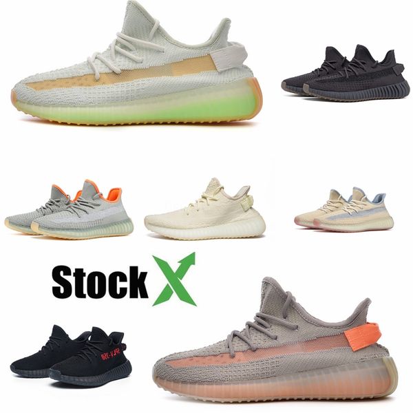 

kanye west analog running sneakers solid grey mauve men women designer shoes utility black hospital blue static v2 sport trainers #qa148