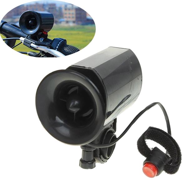 

6 sounds cycling loud voice black electronic bicycle siren horn alarm bell bike