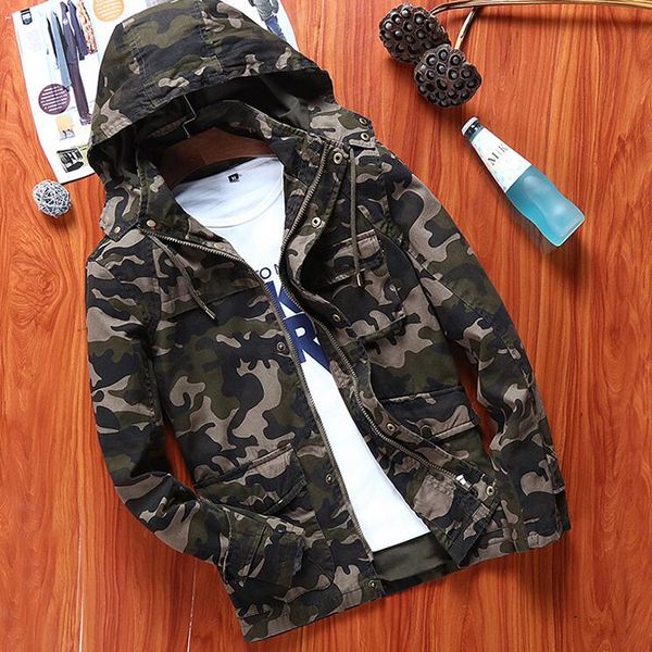 

army camouflage jacket mens spring jackets men camo jaqueta masculina casaco masculino jaquetas, Black;brown