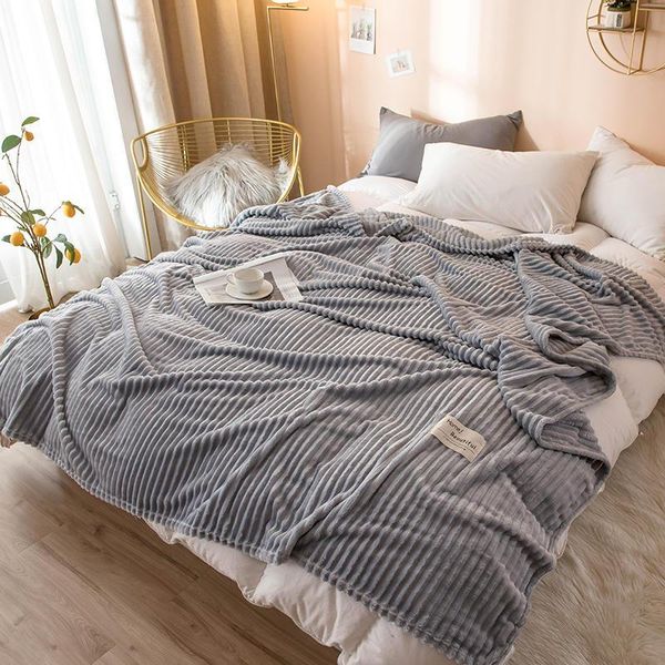 

soft warm thick portable solid sofa bedding throws flannel blanket winter warm super soft bedsheet for children kids home textile