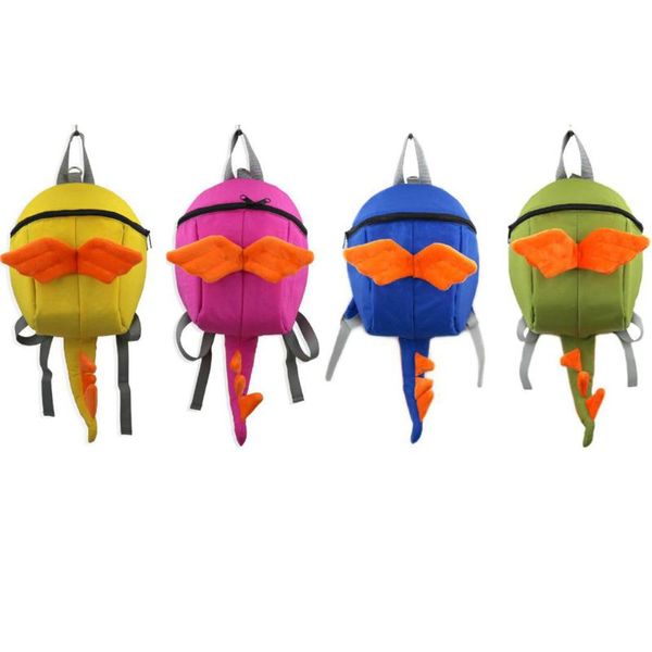 

детские дети anti-потерянный динозавр рюкзак с поводка безопасности малыша ремень открытый дорожная сумка