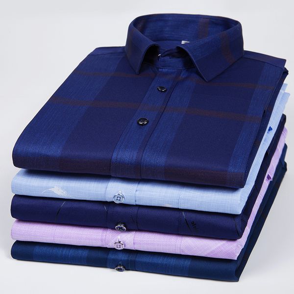 

осень 2019 мужчин хлопка проверил рубашку с длинными рукавами типографию нет железа рубашки, White;black