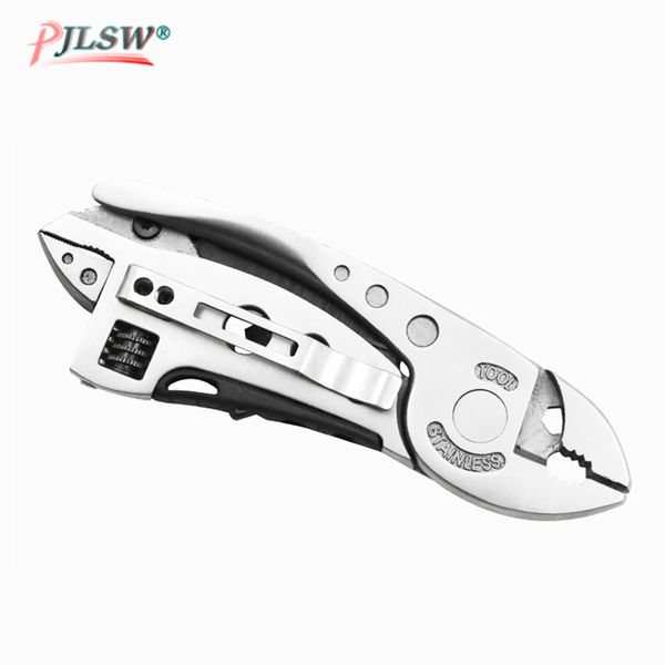 

pjlsw multitool pliers pocket knife screwdriver set kit adjustable wrench jaw spanner repair survival hand multi tools mini