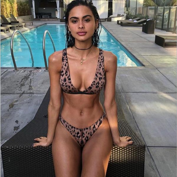 

leopard-print european and american bikini