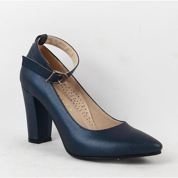 

faris 061 lady high-heeled shoes navy blue yeystore, Black