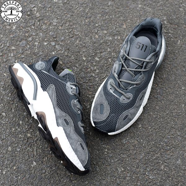 

3m reflective basfboost runner 511 v1 treeperi running shoes triple black white yellow mens designer sneakers sports trainers