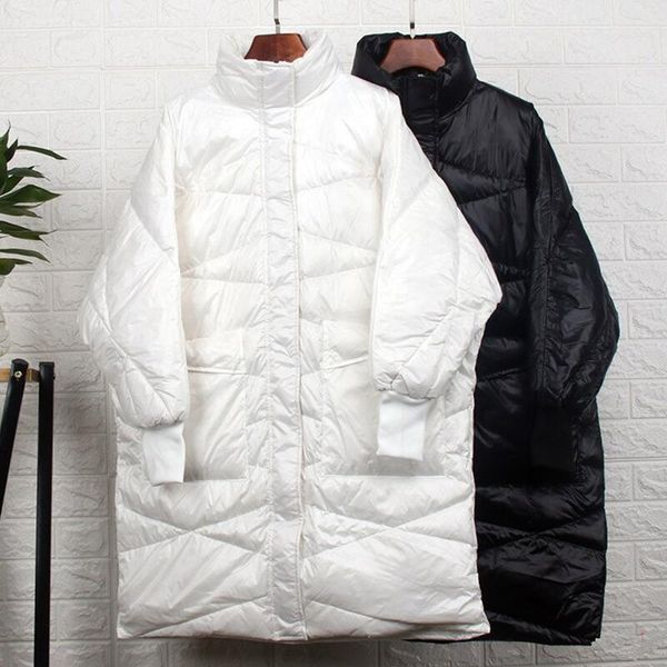 

winter down jacket women new 2019 winter down pakra women long slim thickening warm coat female outerwear black red
