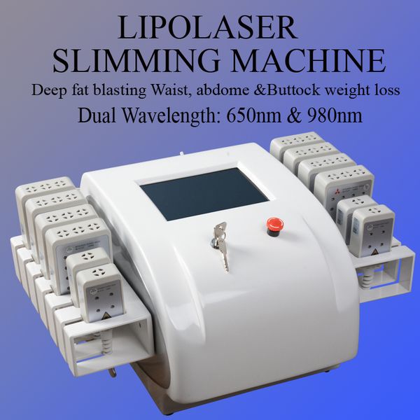 

lipo laser slimming machine 208 diodes home use fat reduce lipolaser pads slim equipment with 130mw -350mw