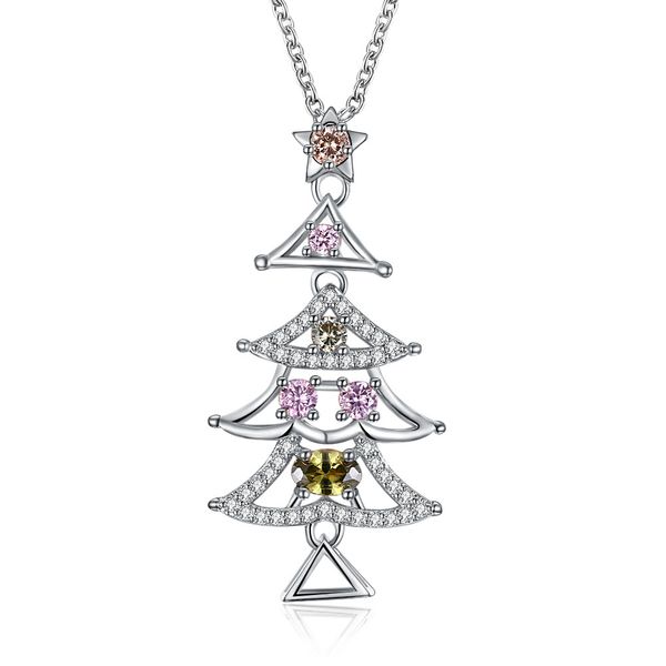 

aiyanishi christmas jingle bell necklace women christmas ornament charm necklace xmas gift jewelry girls, Silver