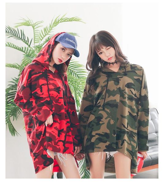 

o-neck women camouflage oversized t shirt long sleeve plus size hooded tee shirts girls batwing harajuku punk rock kawaii clothes trend, White
