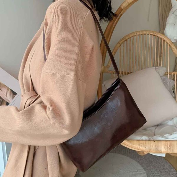 

luxury female ladies shoulder bags women 2019 new solid color simple handbag fashion casual zipper shoulder bag borse da donna