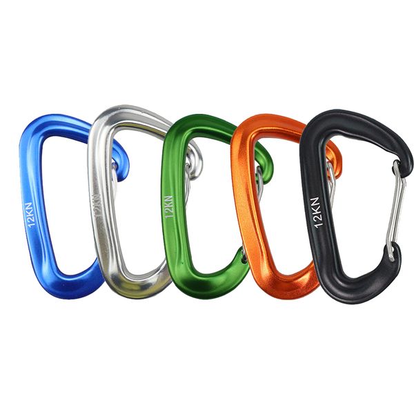 

2020 high-strength aviation aluminum 7075 material climbing hanging hammock safety buckle mountaineering hook carabiner alumin
