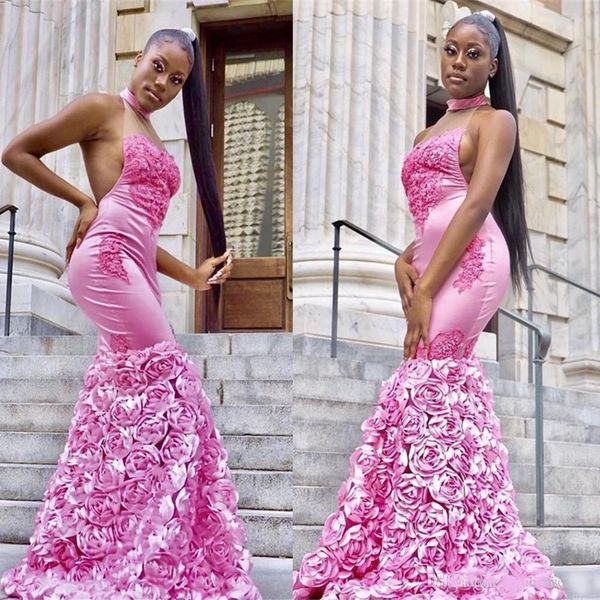 Pink Mermaid Prom Dresses 2020 Prom Season Black Girls Sexy