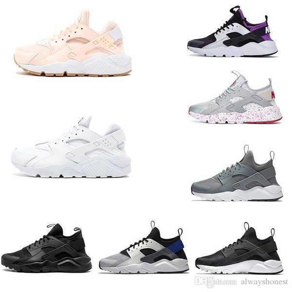 

2020 huarache run ultra men women running shoes triple black white red cool grey pink mens trainer breathable sneakers outdoor sport walking