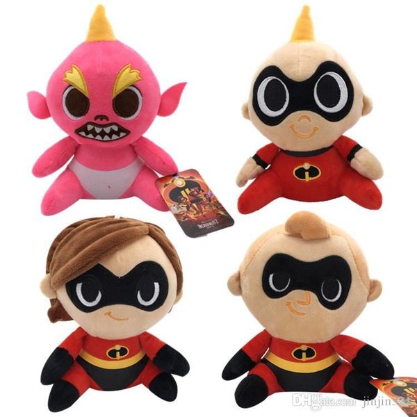 

20cm new superman mobilization dolls 2 jack parr bob parr helen parr plush toy dolls stuffed animals kids soft puppet toys