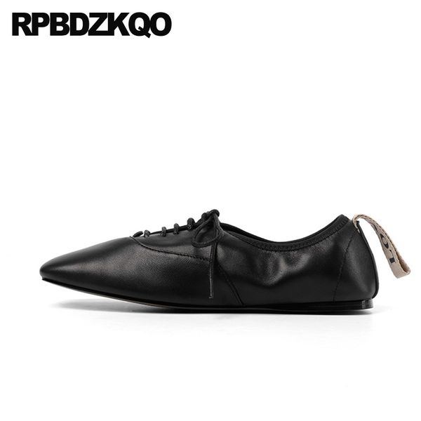 

vintage women oxfords shoes ladies black flats lace up white 2019 china chinese plain square toe genuine leather