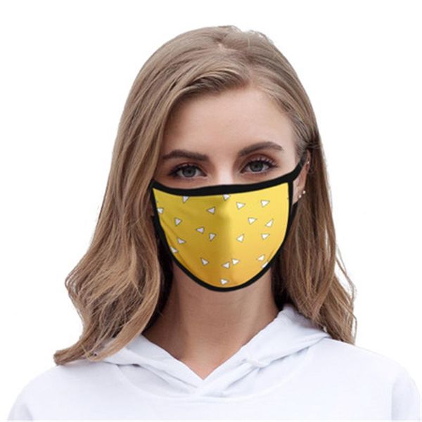 Başörtüsü özelleştirilebilir yıkanabilir 3d baskılı yüz maskesi toz geçirmez sis geçirmez buz ipek kumaş