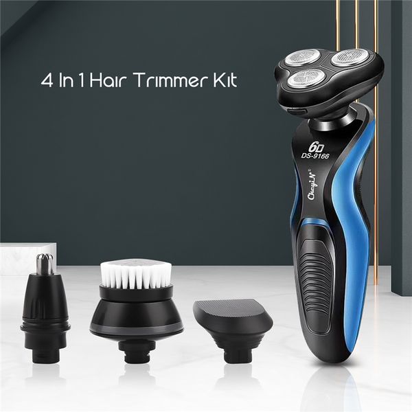 

4 in 1 3d rotary razor electric shaver for men cordless beard nose hair trimmer sideburns hair clipper facial cleaning brush 45