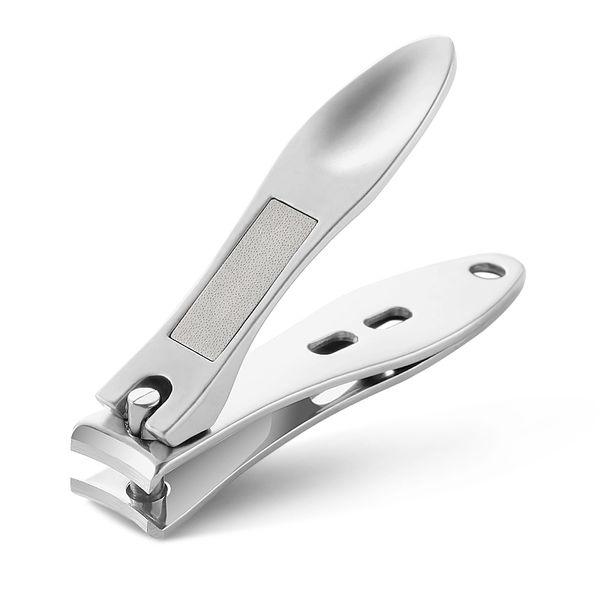 

nail clippers stainless steel nail cutter toenail fingernail manicure trimmer clippers thick nails pedicure tool d257, Silver