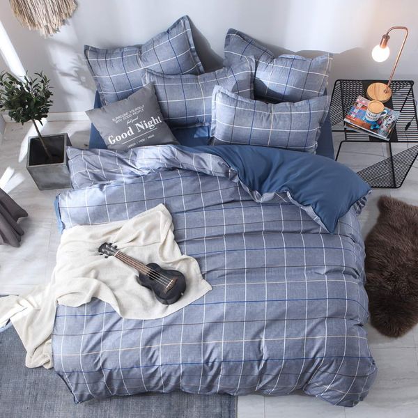 

little black cat microfiber fabric 3/ 4pcs bedding sets refreshing series soft bed sheet pillowcase & duvet cover set