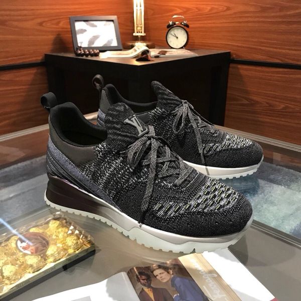 

e1 fashion casual shoes sports shoes men's sneakers comfortable breathable knitted uppers original box packaging zapatos hombre, Black