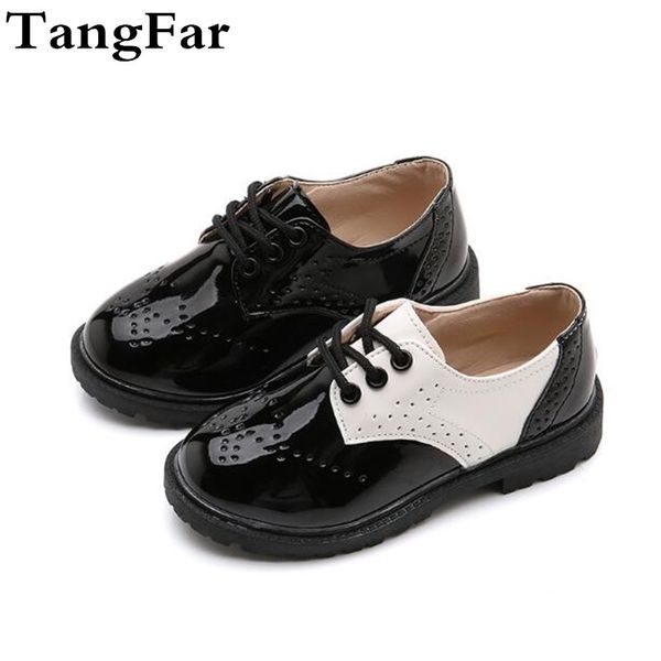 

new boys leather shoes fashion causal kids school shoes formal wedding for girls flat loafers, Black;grey
