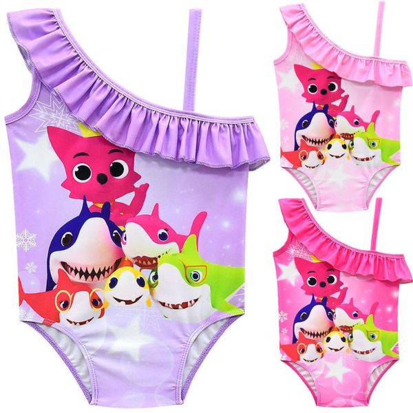 

girls fashionable swimwear kids summer swimmer girl comfortable bather children swimsuit, Black