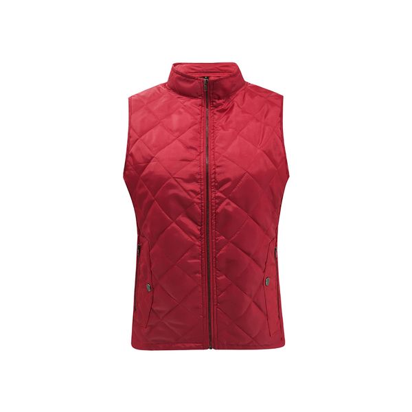 

winter fashion stand collar slim zipper-up casual autumn outerwear solid thick warm quilted women waistcoat sleeveless windproof, Black;white