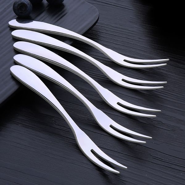 

stainless steel fruit cake forks cocktail forks dessert forks tableware environmentally friendly for kitchen tools steak fork