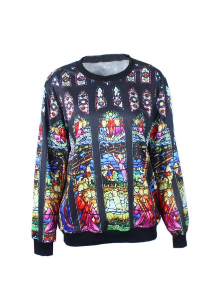 

mens hoodies notre-dame de paris fashion design new pullover print o-neck hoodies sweatshirts for men women, Black