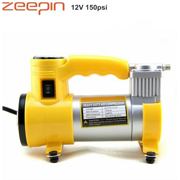 

zeepin universal air compressor 12v 150psi 90w electrico inflator with led lights