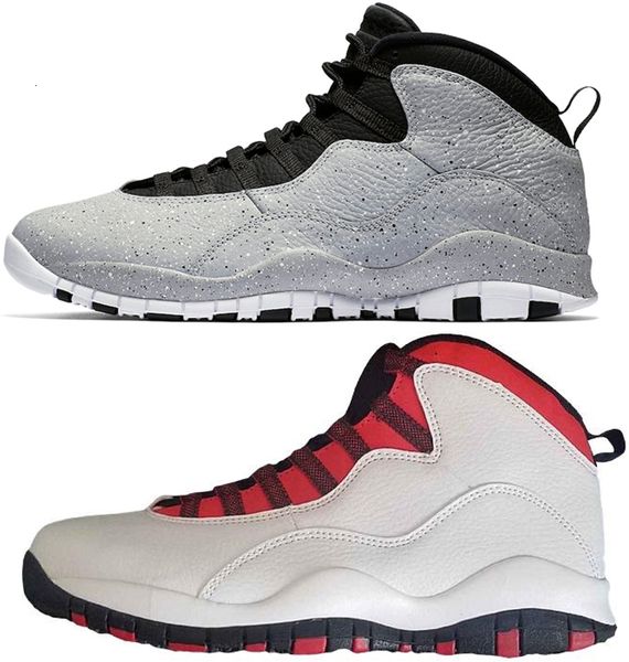 

10 10s for cement westbrook basketball shoes blue cool grey red chicago men trainers shoes classic sneakers size us 8-13