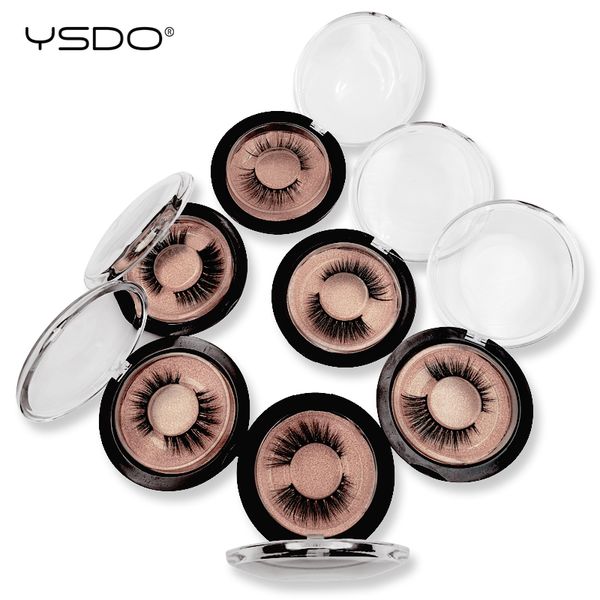 

ysdo 1 box mink eyelashes natural eyelashes 100% hand made 3d mink lashes makeup full strip cilios fluffy lashes