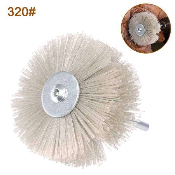 

new deburring buff brush abrasive alumina wire brush head deburring buff wheel polishing for woodworking machining