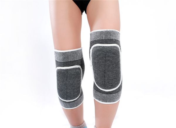 

sportswear basketball honeycomb collision knee pads summer breathable long leggings, Black;gray