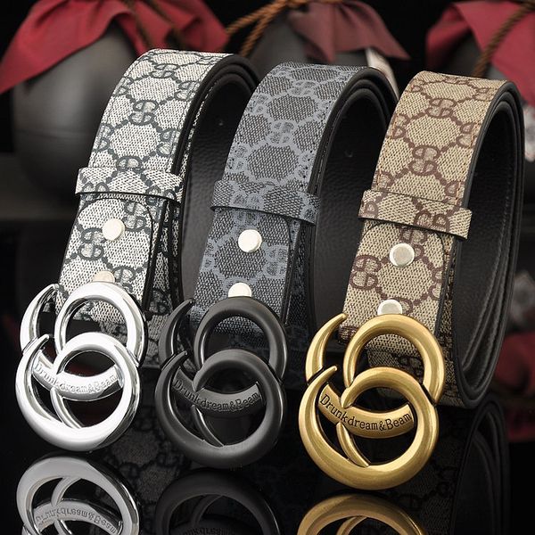 

2020 luxury strap male belts genuine leather belt designer belts women big gold buckle ing, Black;brown