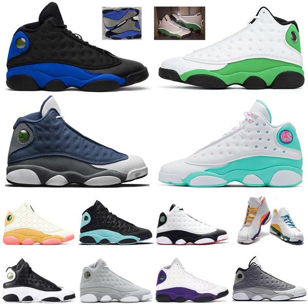 

flint 2020 13 luky green air mens womens basketball shoes 13s playground bred sneakers sports mens trianers size 13