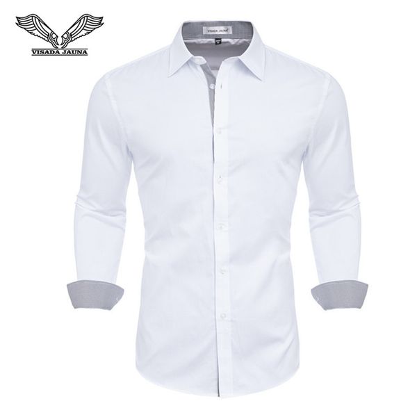 

mens shirts camisa masculina long sleeve shirt men korean slim design formal casual male dress shirt size -4xl n5151, White;black