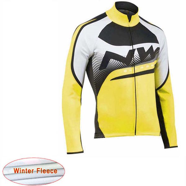 

nw winter thermal fleece cycling jersey keep warm mountain bike cycling clothing racing clothes maillot ropa ciclismo hombre c28, Black